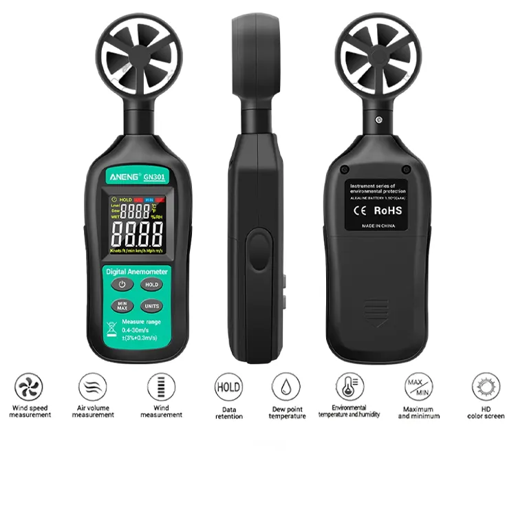 Replacement for ANENG GN301 ANEMOMETER 0-30M/S WIND WIND METER - Quality Phone Parts in Sri Lanka